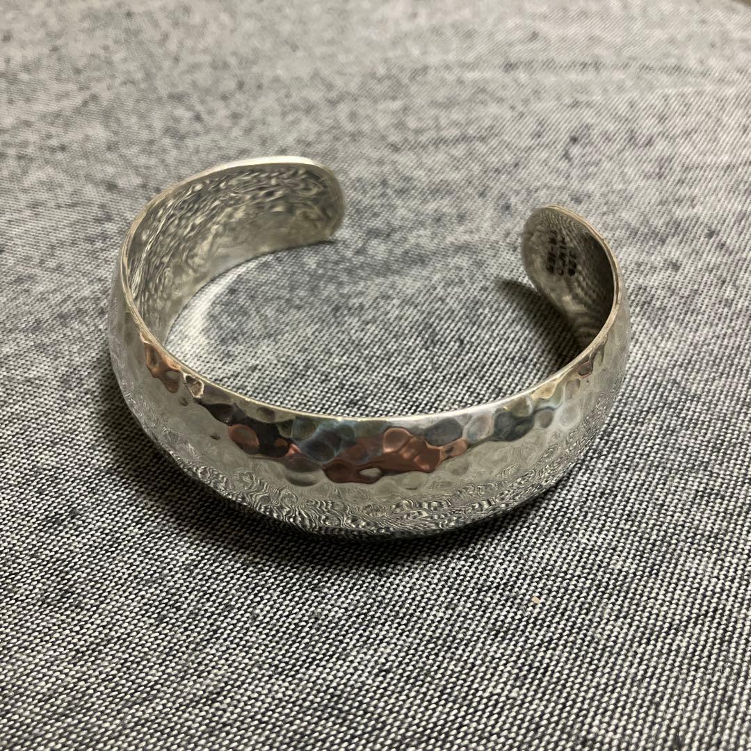 メキシコ製MEXICO 925シルバー ビンテージ ラウンド カフ バングル古着