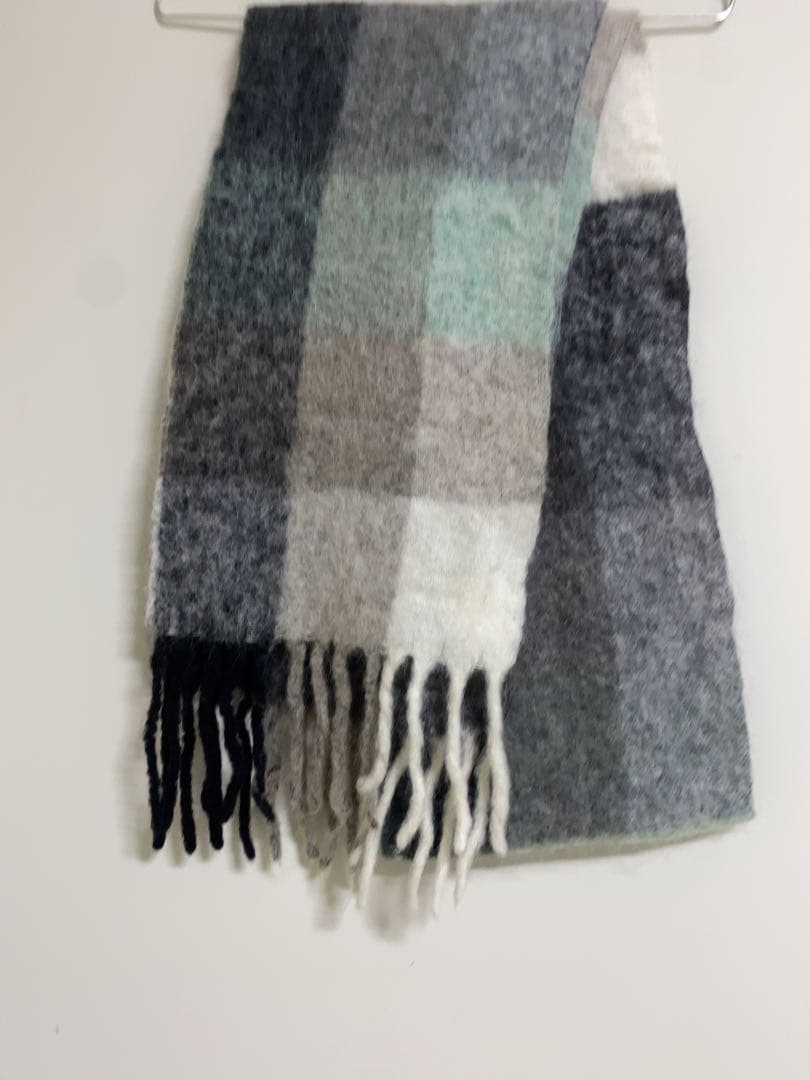 Acne Studios チェック柄マフラー 250 x 28 cm