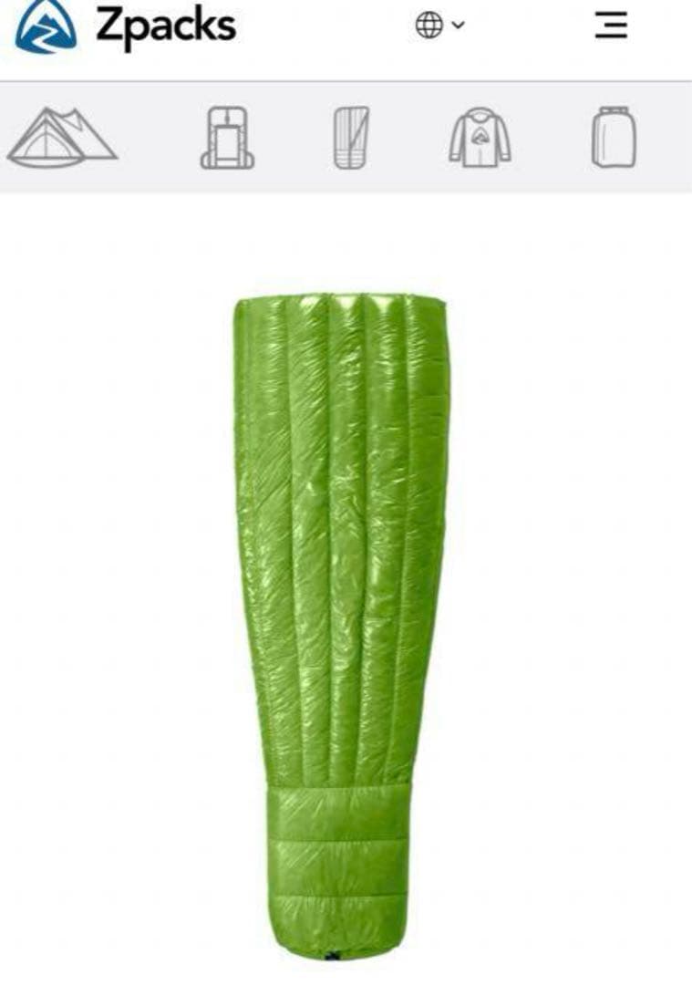 【タイムセール】zpacks Classic Sleeping Bag 30F