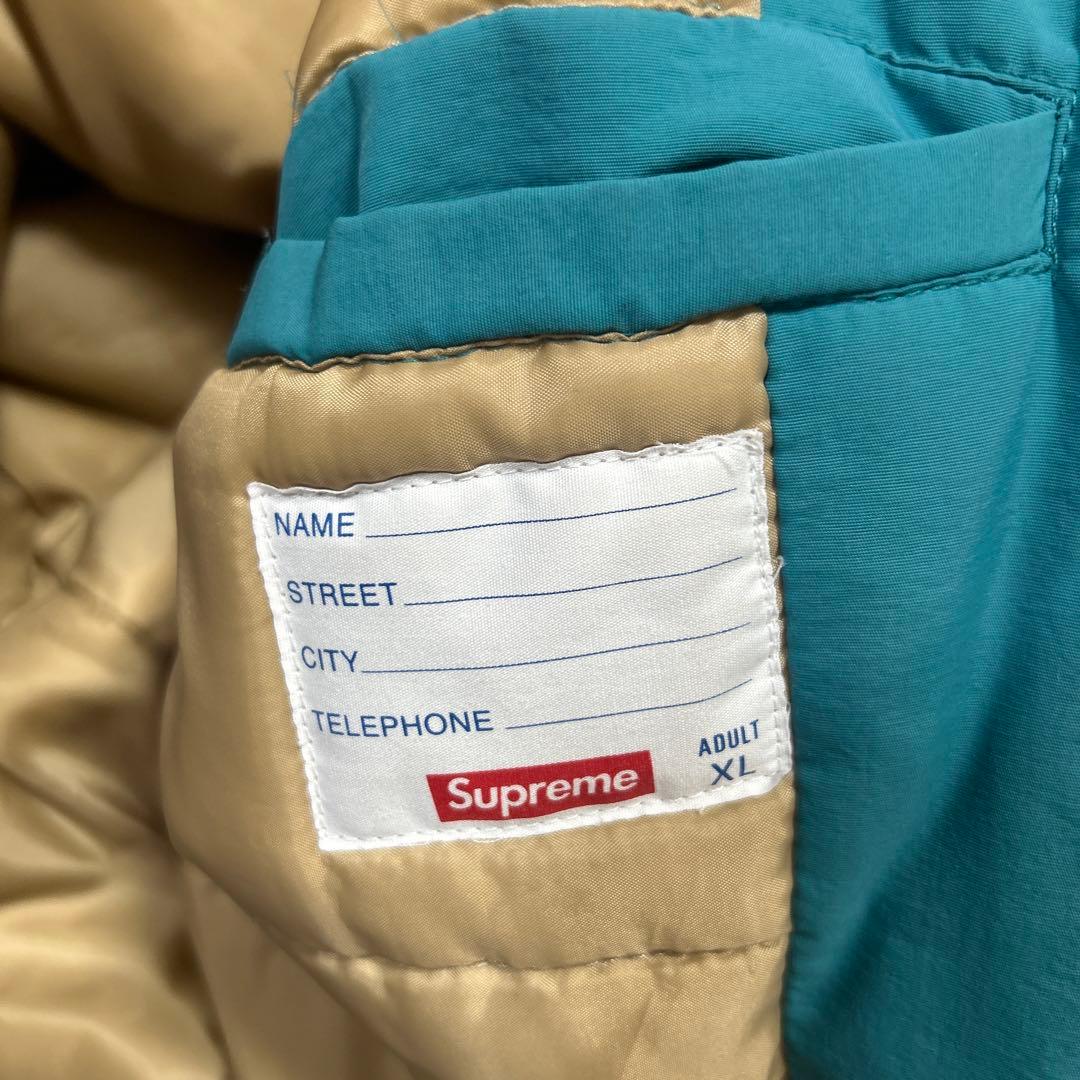 【☆最高傑作☆】Supreme ダウンジャケット XL 水色 腕ロゴ 超激レア