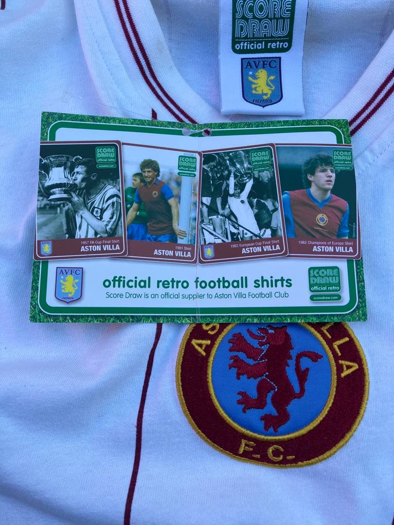【デッドストックタグ付き】SCOREDRAW×アストンヴィラ/ユニフォーム/L