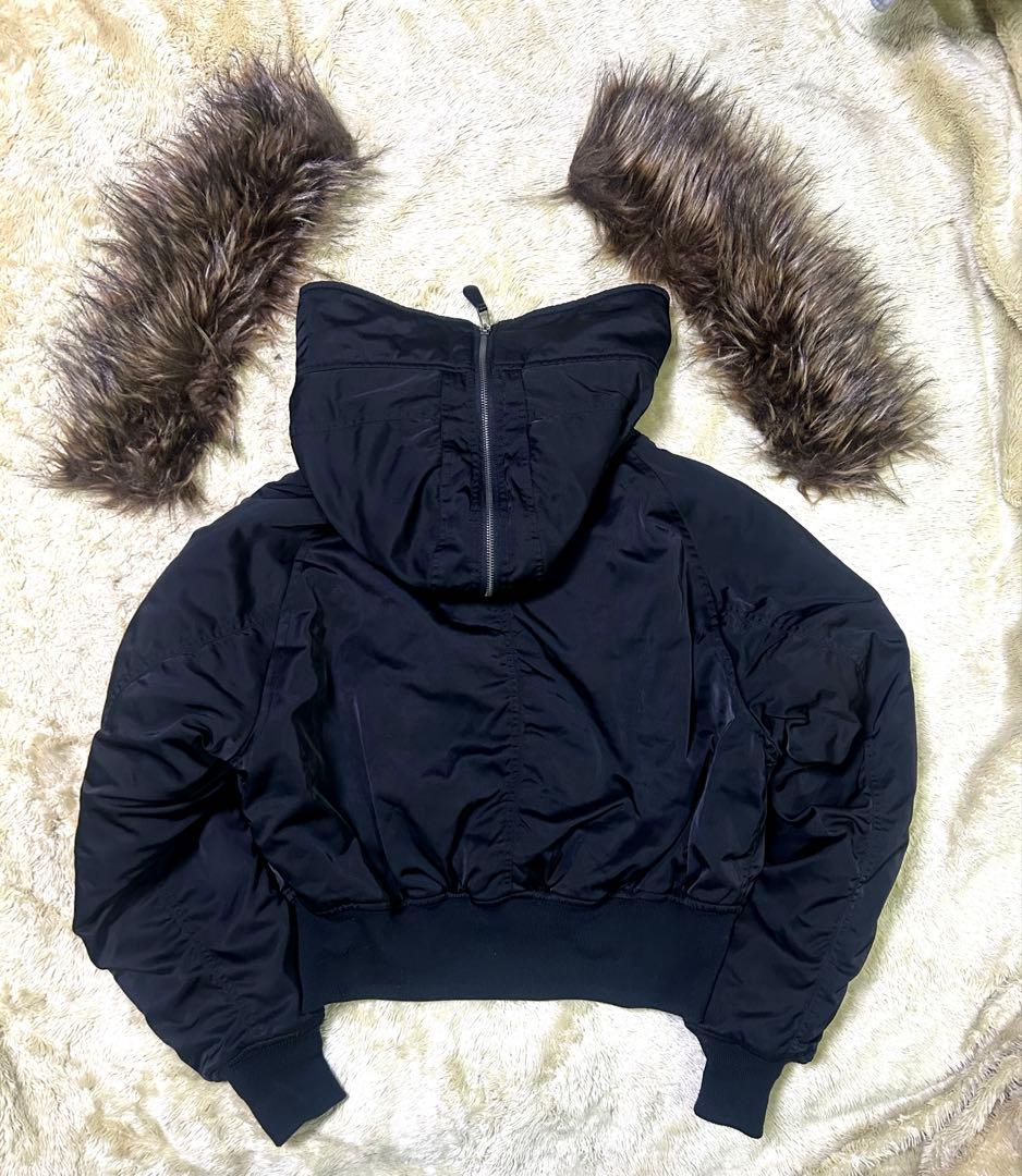 moussy N-2Bフライトジャケット　美品　y2k 鬼ファー　ギャル