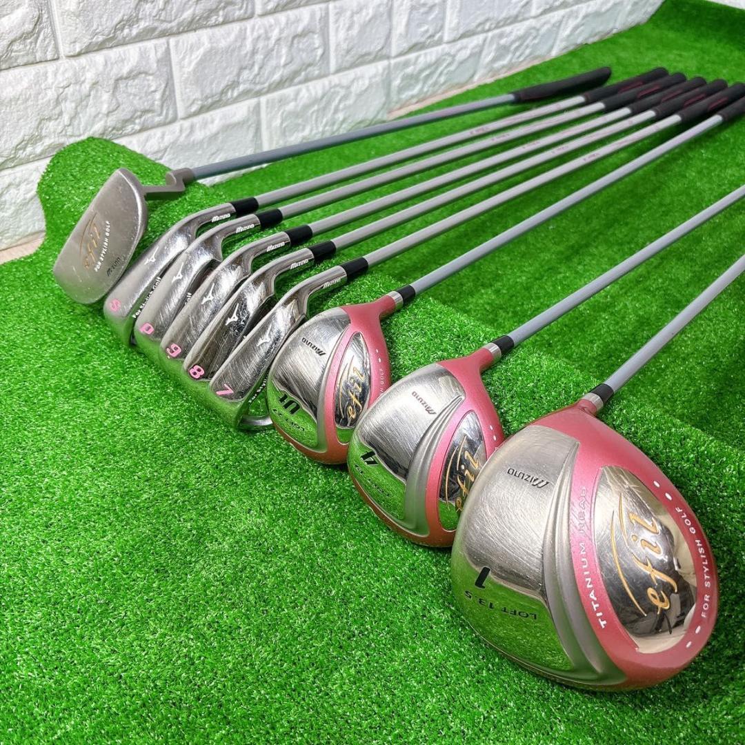 レディース ゴルフクラブ9本セット ミズノ エフィル MIZUNO efil