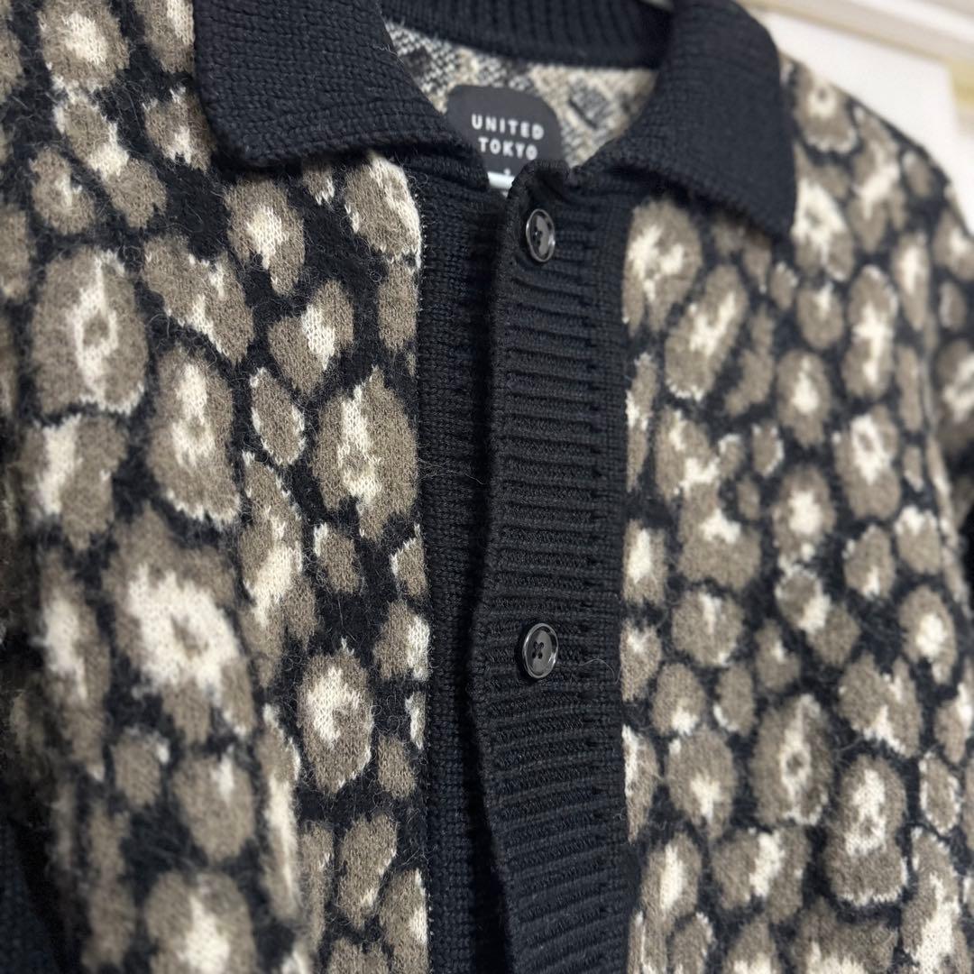 UNITED TOKYO レオパード柄カーディガン　size2
