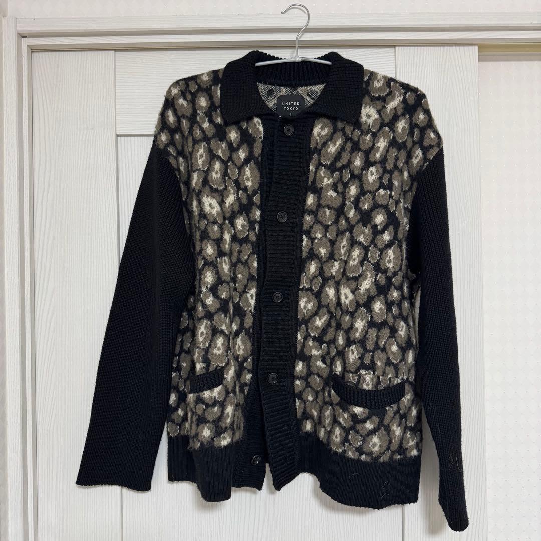 UNITED TOKYO レオパード柄カーディガン　size2