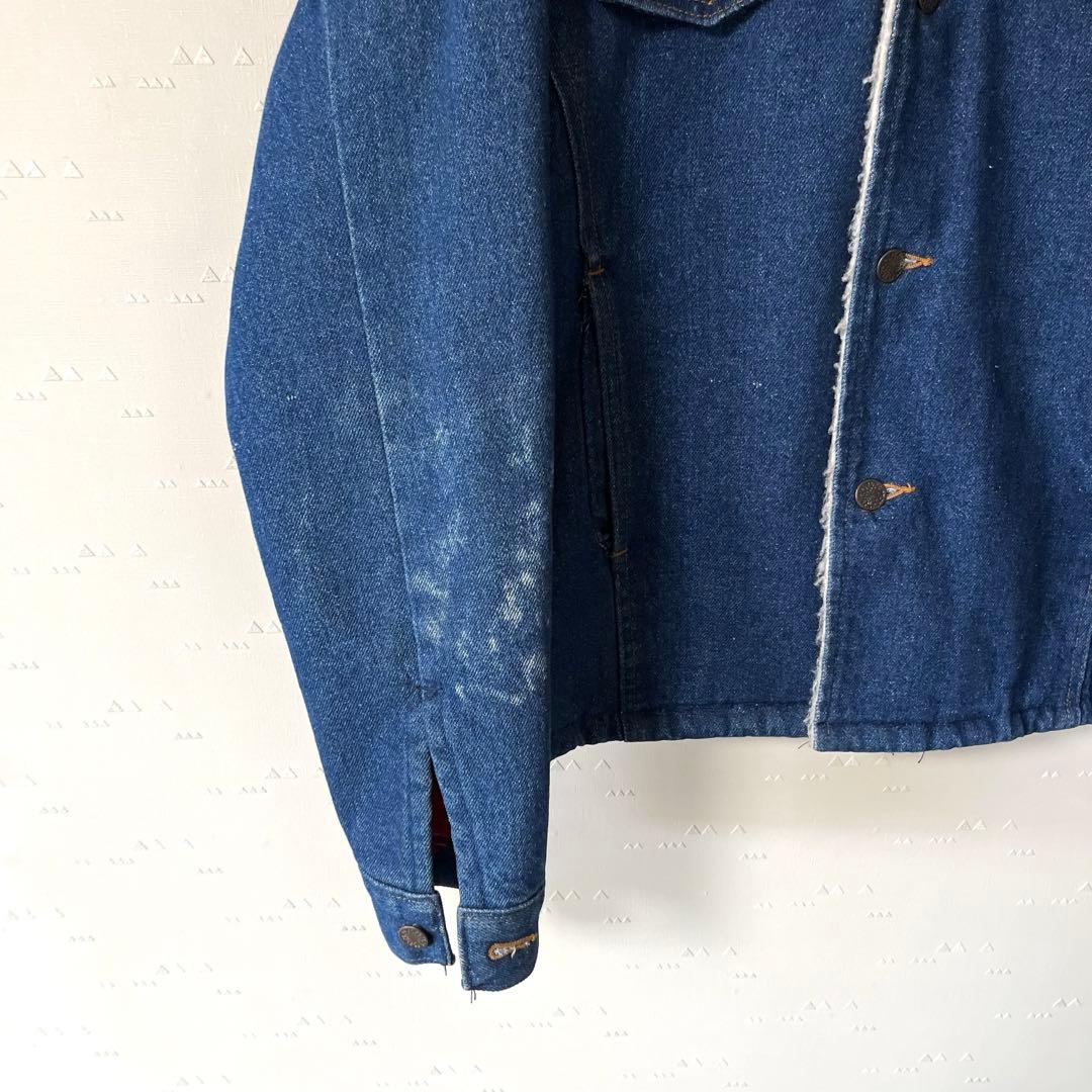 USA製 古着 70's シアーズ デニム ボア ランチ ジャケット