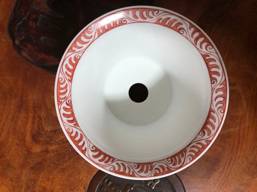 谷楽方山さんの赤絵 小品盆栽小鉢 - メルカリ