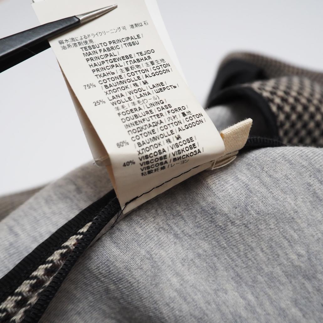 MARNI COMMESSA ガンクラブチェック ロングチェスターコート 46