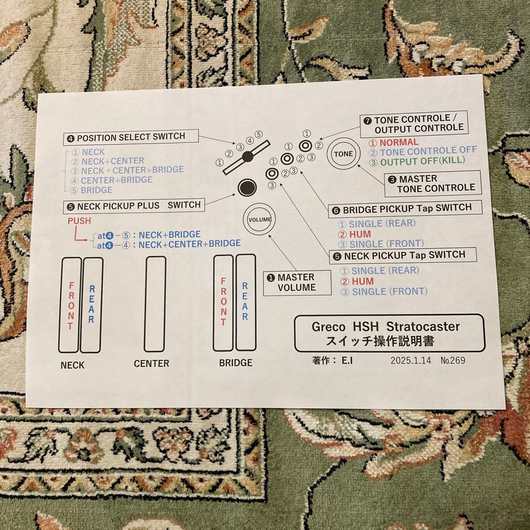 ☆値下決断 ☆他に無い　モディファイして新機能満載　Greco HSH ST