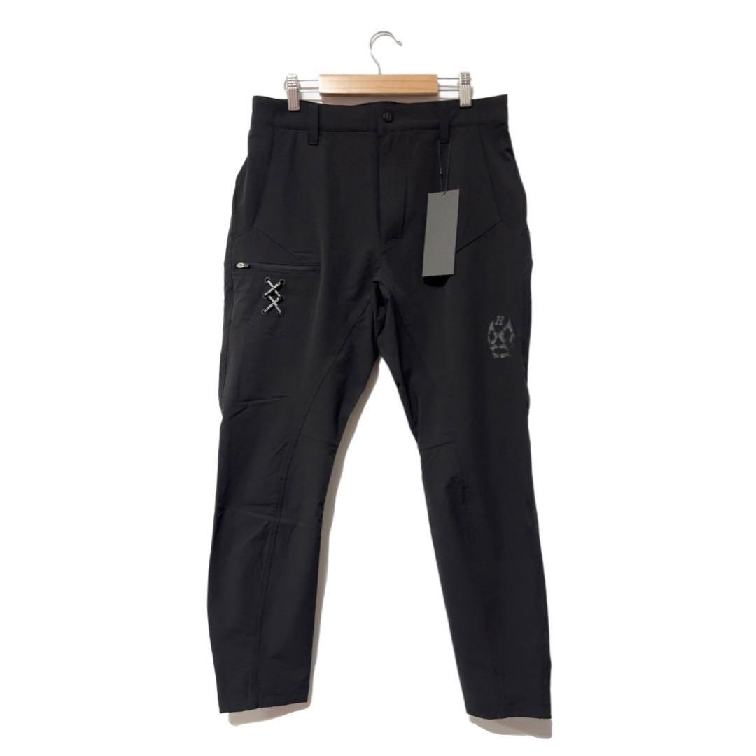 新品 ラッセルノ ゴルフ ストレッチ カーゴ ロングパンツ ブラック M 4