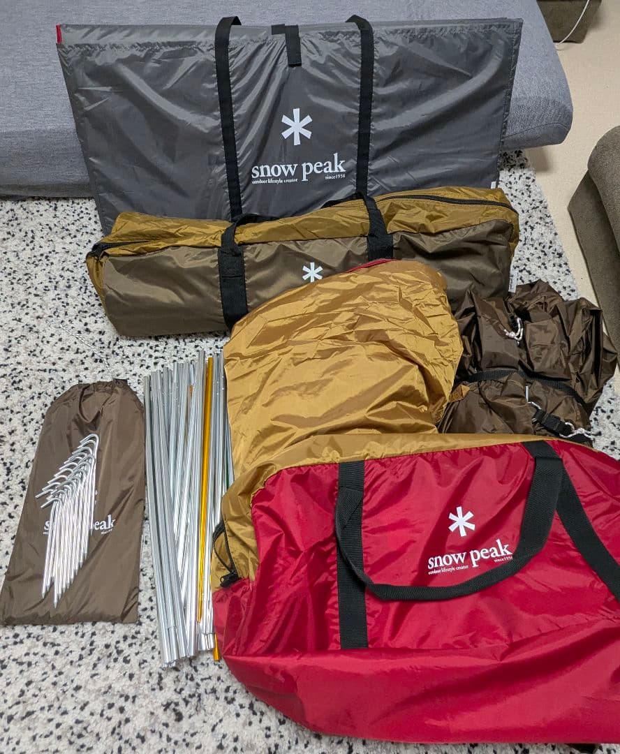  peak アメニティドームＭ.マットセット.ヘキサタープLポールセット