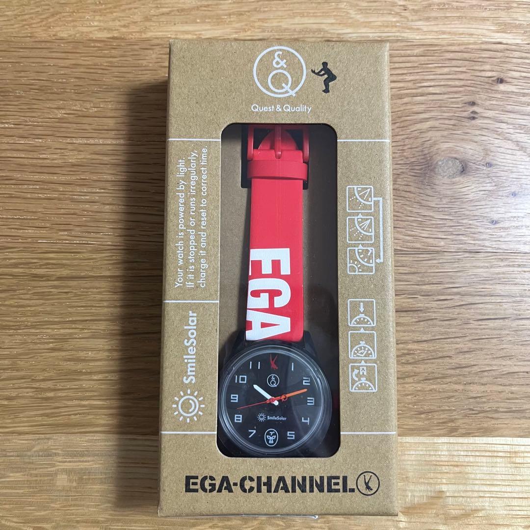 エガちゃんねる時計エガちゃんねる腕時計 限定500 ブラック ソーラー