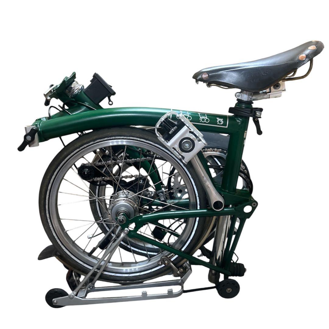 brompton M6Rレーシンググリーン単色 英国製 2011 バッグ付き