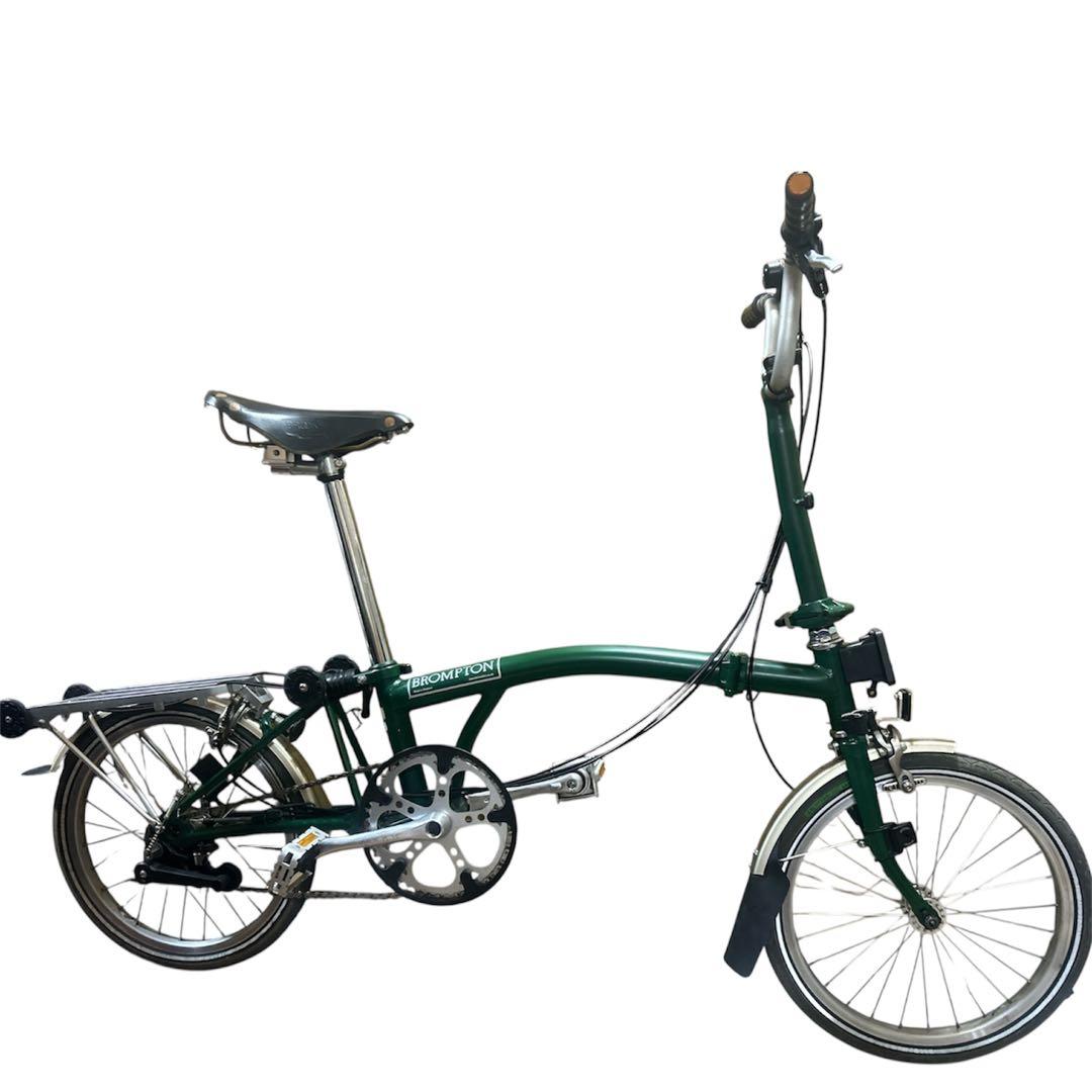 brompton M6Rレーシンググリーン単色 英国製 2011 バッグ付き