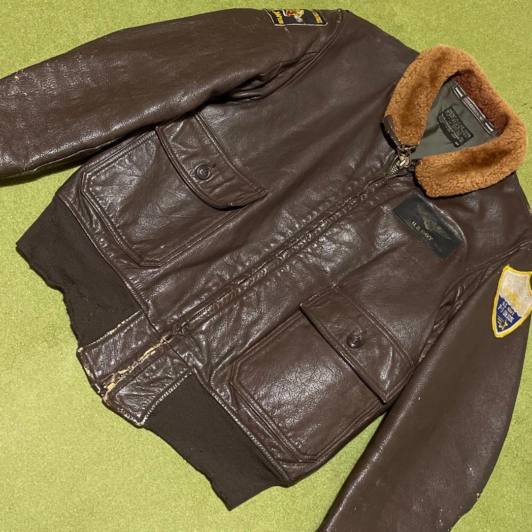 米軍実物★US.NAVY★G-1フライトジャケット★黒タグ★60sヴィンテージ