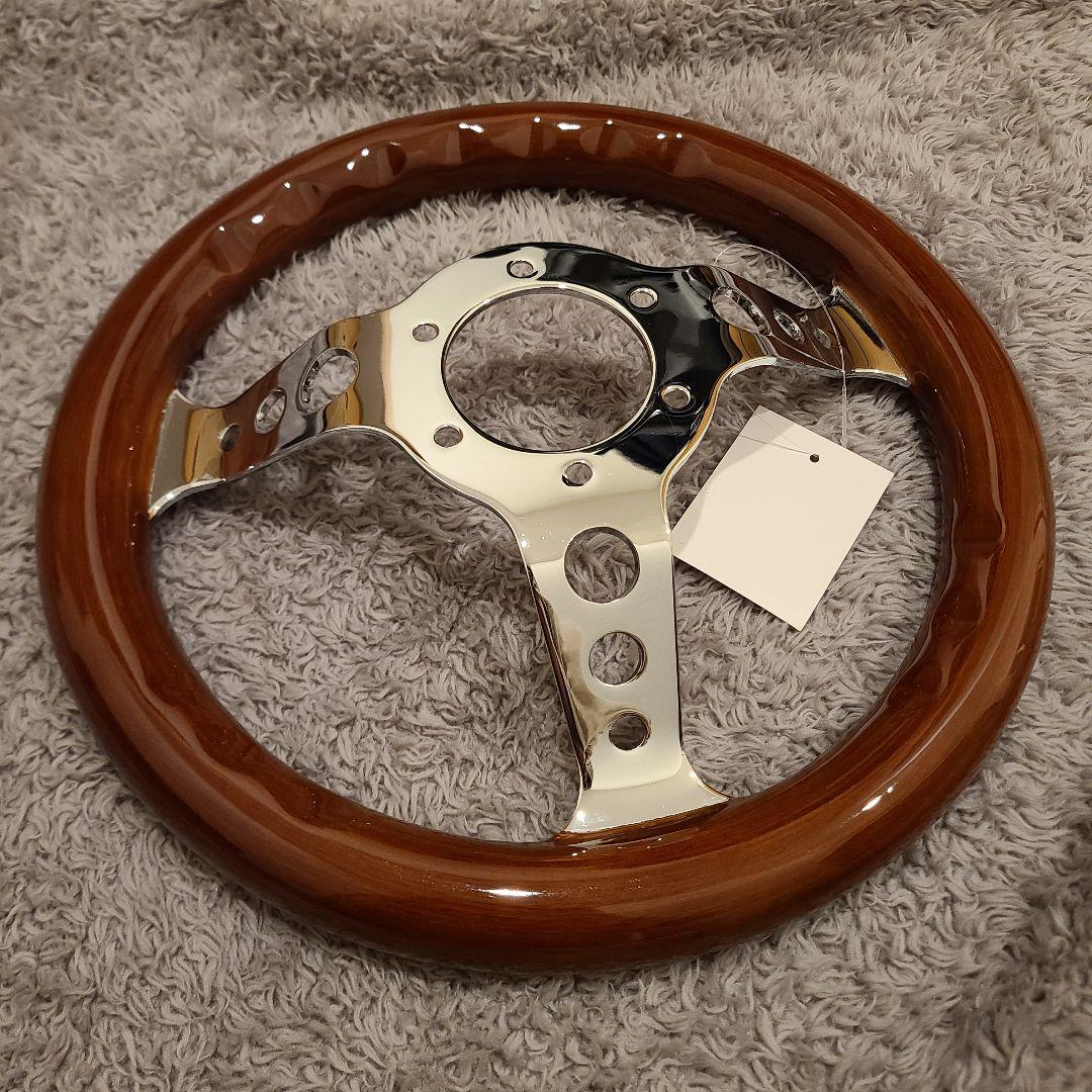 小径ハンドル ウッドハンドル290mm　29Φ　ステアリング 旧車