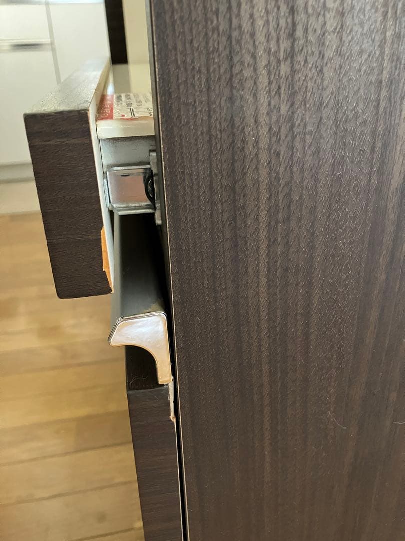 [送料込み]ニトリ　レジューム キッチンカウンター120cm ダークブラウン