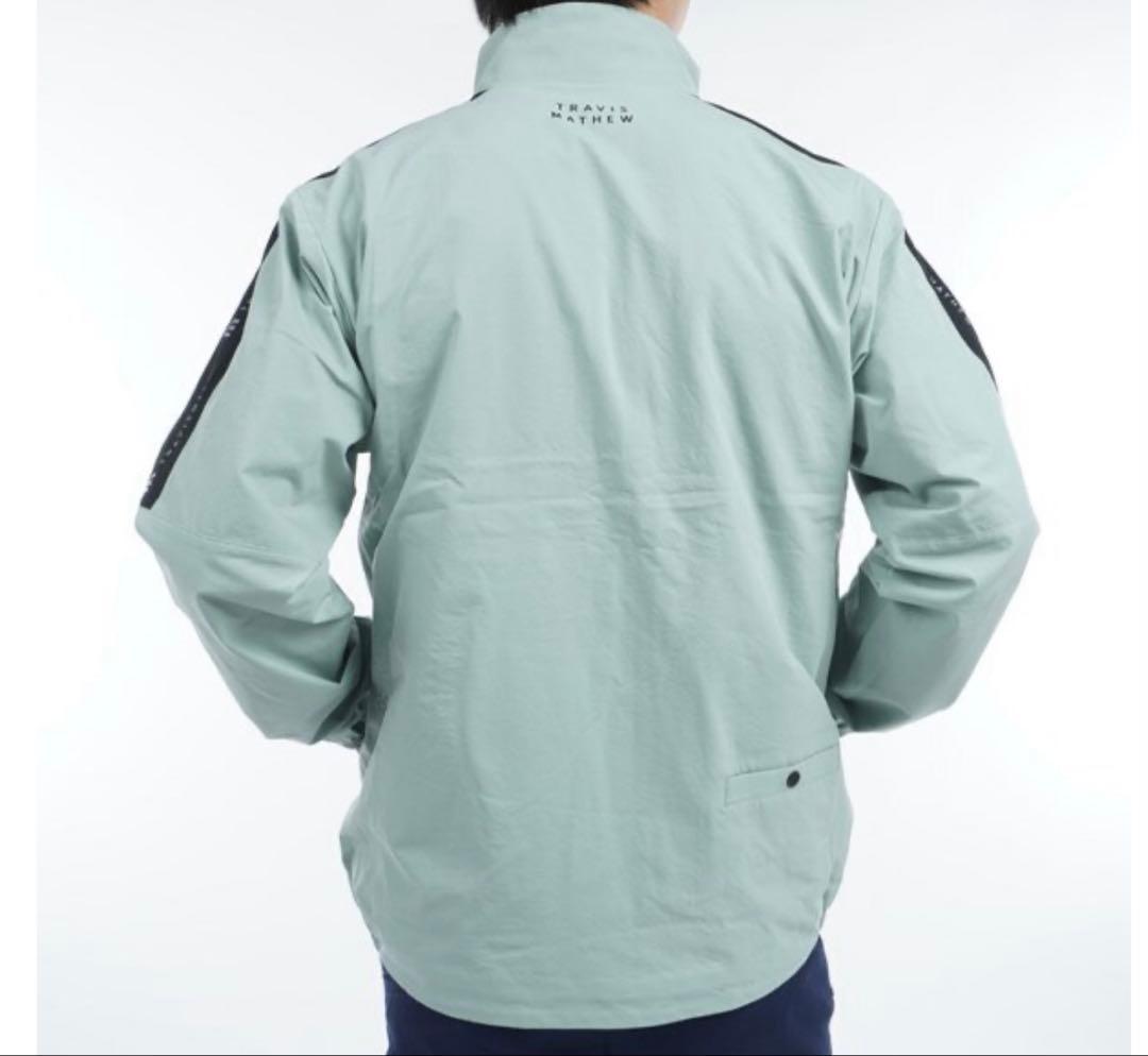 新品未使用トラビスマシュー　ラインウインドブレーカー　メンズMサイズ　ジェダイド