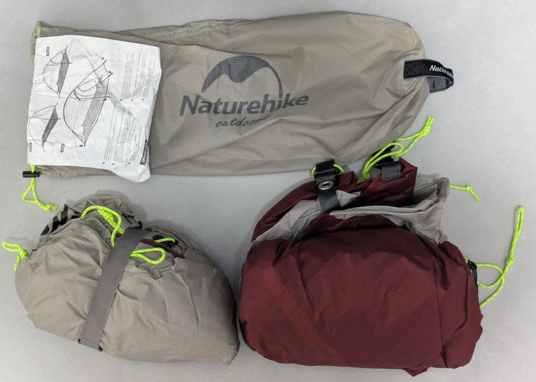 naturehike 1人用テント&寝袋