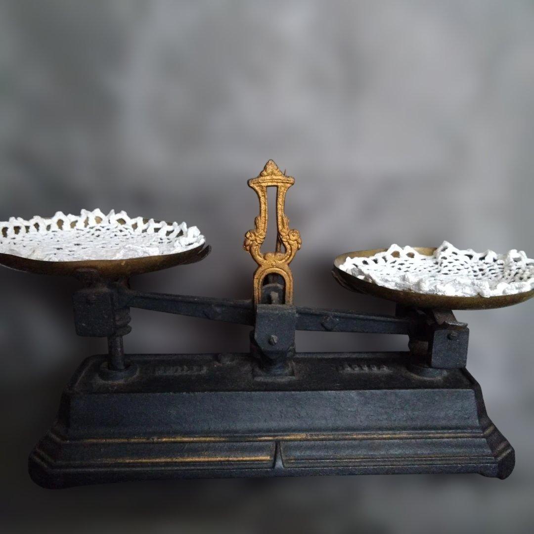 フランス　アンティーク　両天秤　EL FORCE