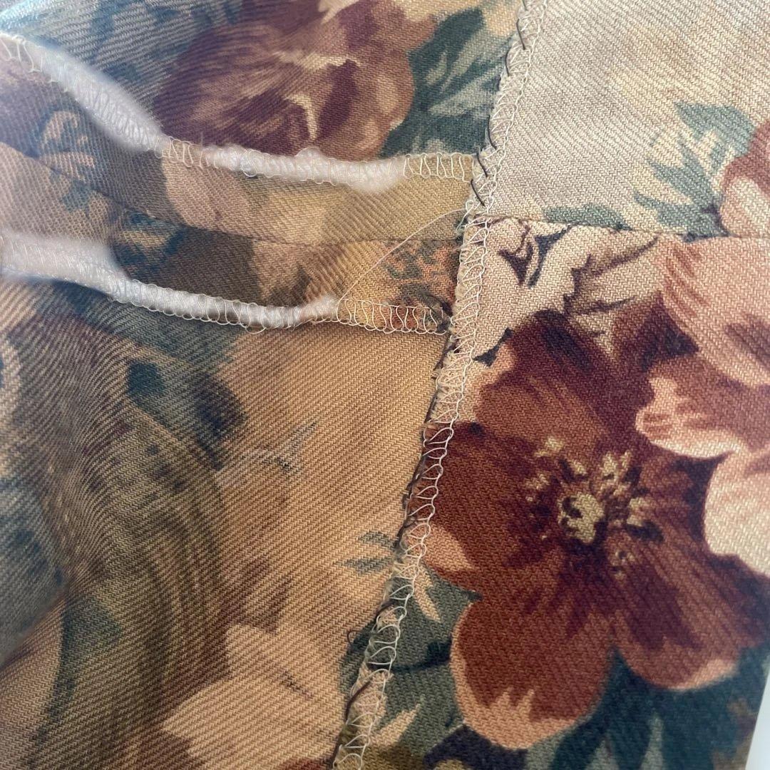 17号 BURBERRY ヴィンテージ 花柄 スカート 稀少サイズ バーバリー