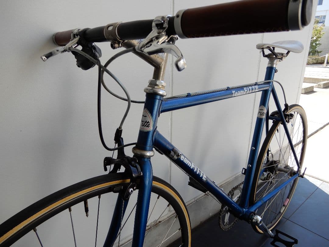 7.6kg　650C　クロモリ街乗り　チューブラー　ロード　チタンパーツ