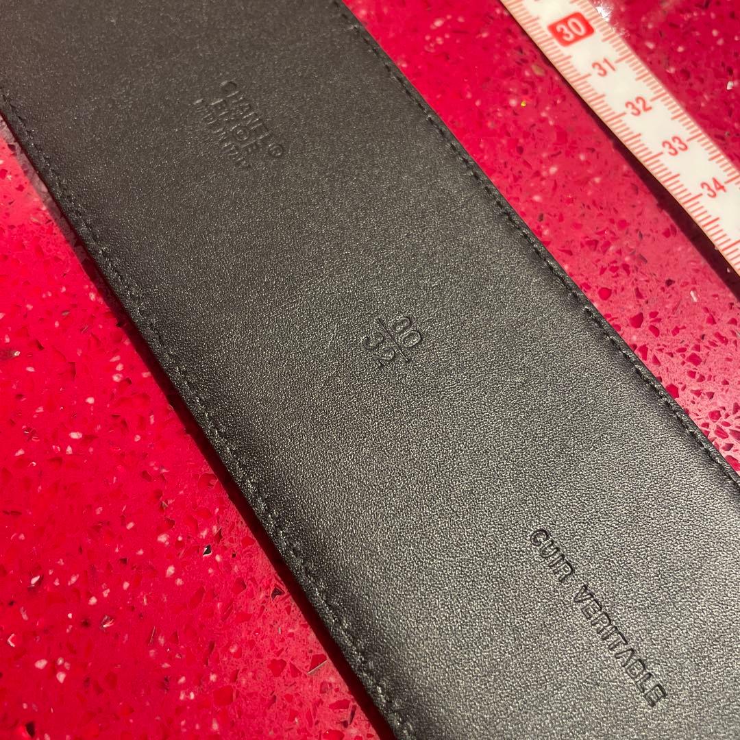 新品♡ CHANEL ブラックレザーベルト