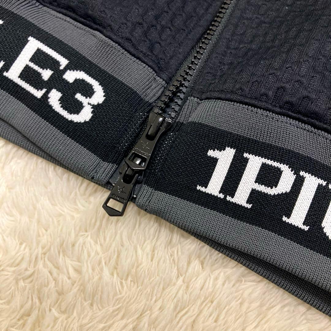 定価8.25万円　1PIUTUGUALE3 ジップアップフーディ　ブラック