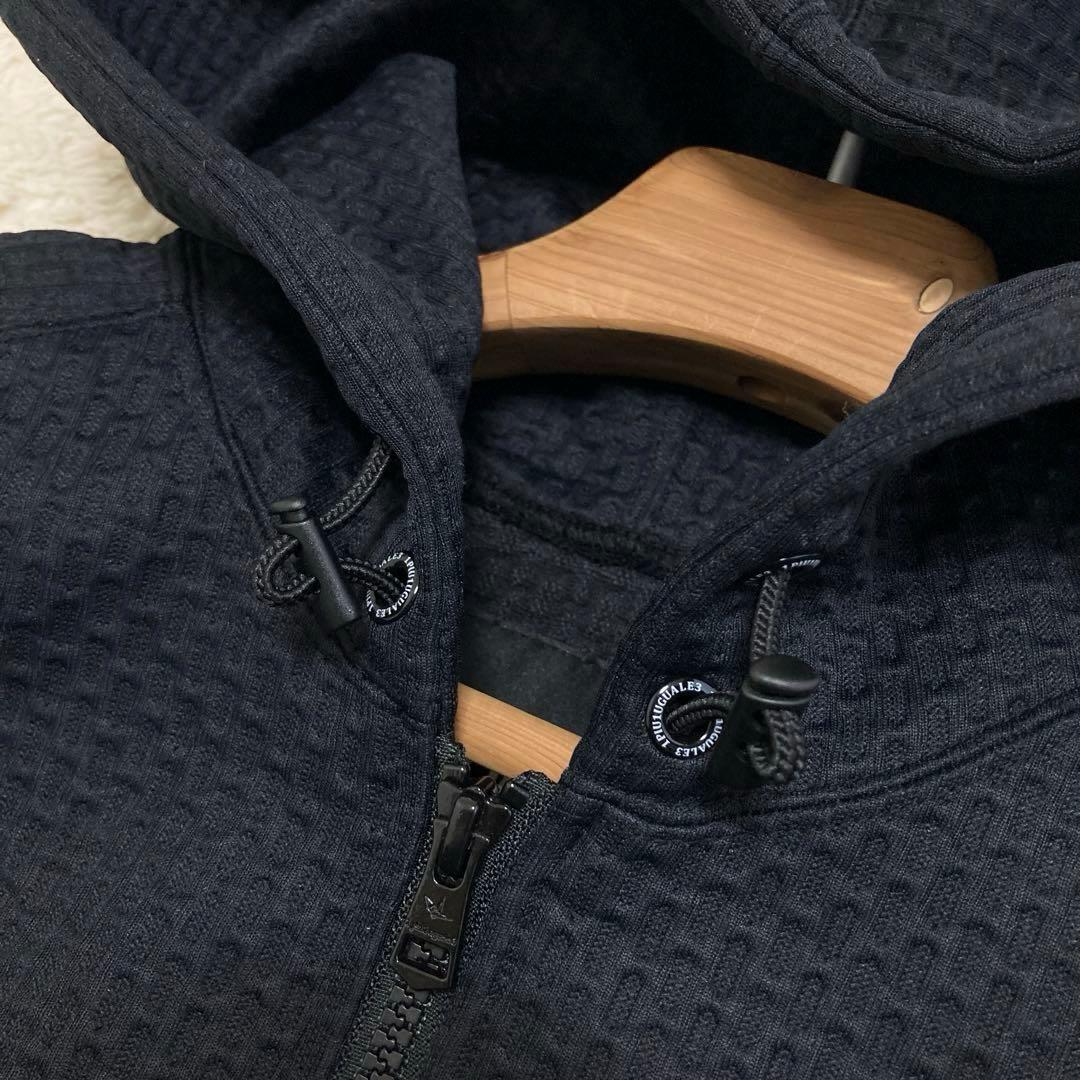 定価8.25万円　1PIUTUGUALE3 ジップアップフーディ　ブラック