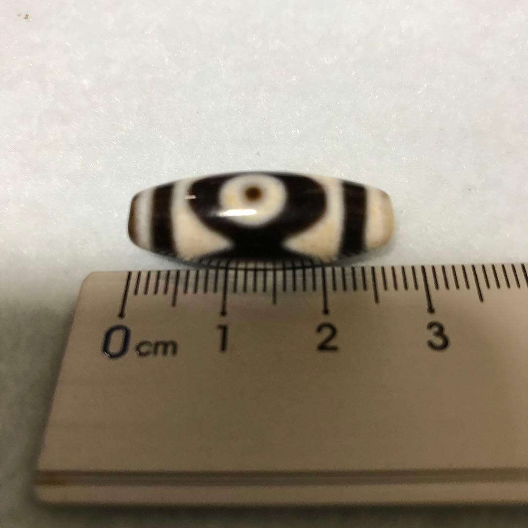 超激レア珍品‼︎ 古代老礦石　金剛三眼天珠　黒朱砂　のぶ