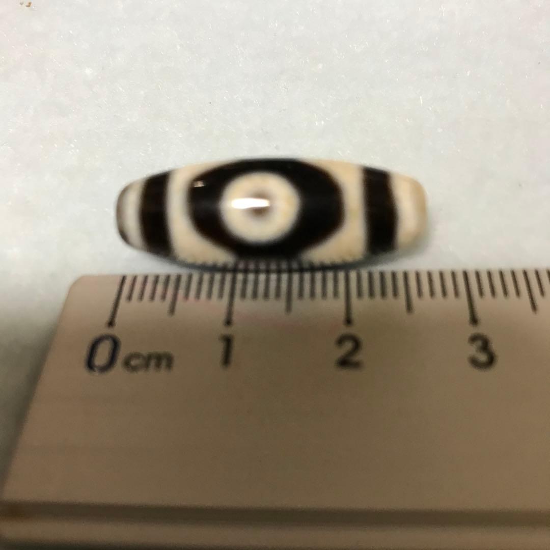 超激レア珍品‼︎ 古代老礦石　金剛三眼天珠　黒朱砂　のぶ