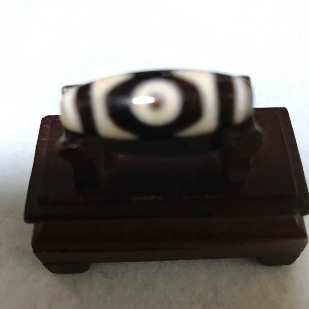 超激レア珍品‼︎ 古代老礦石　金剛三眼天珠　黒朱砂　のぶ