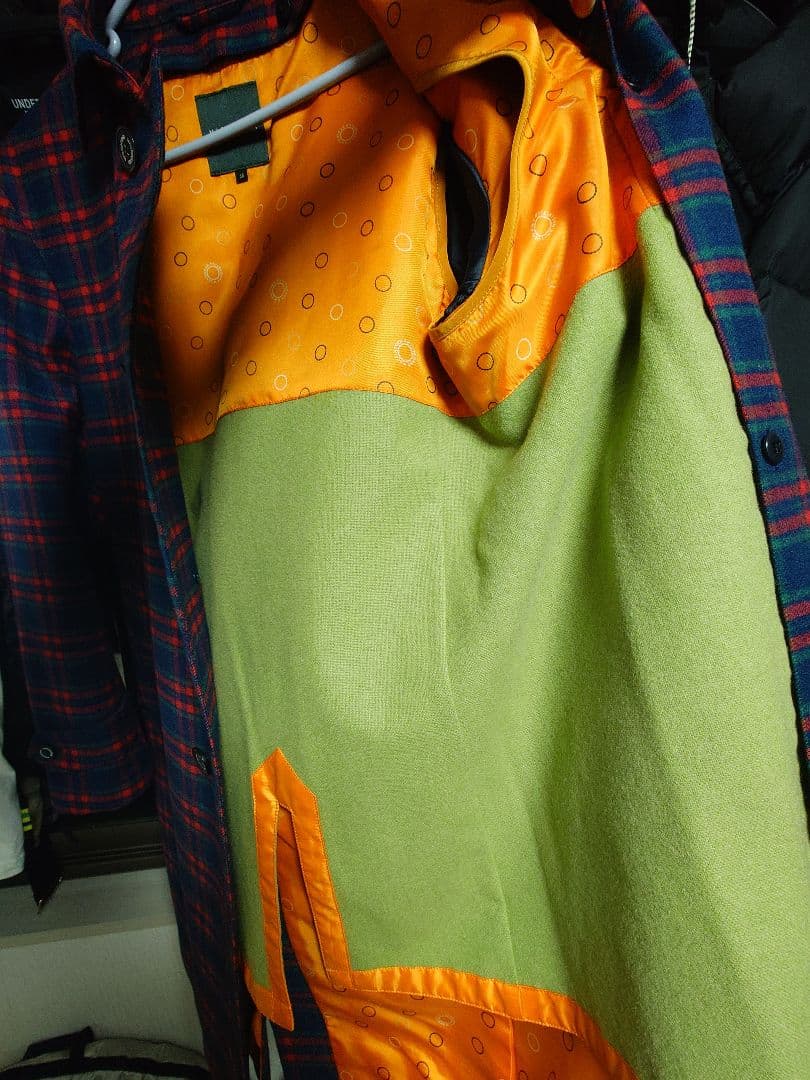 チェック柄 ステンカラーコート