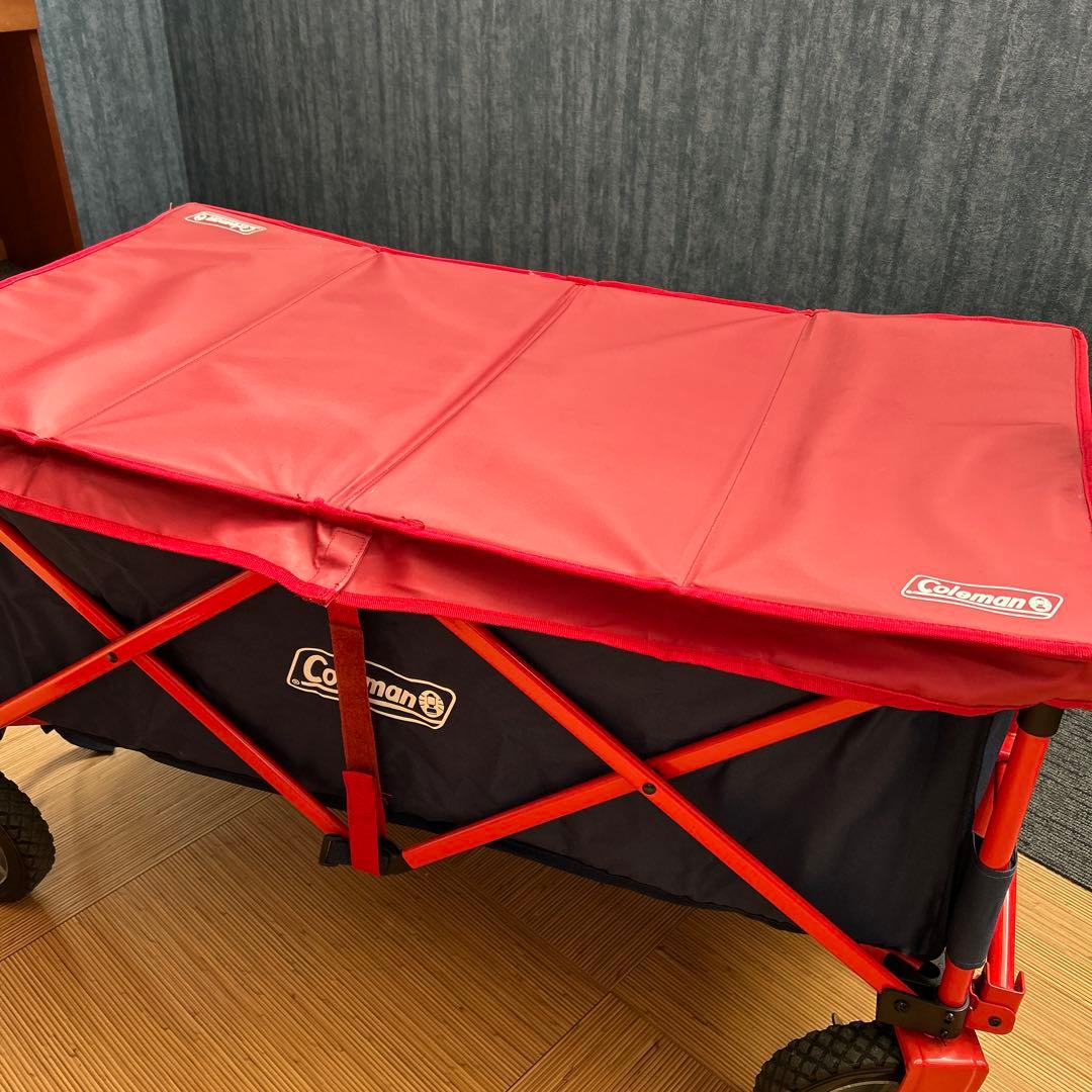 コールマン アウトドア キャリーカート　別売りテーブルカバー付き