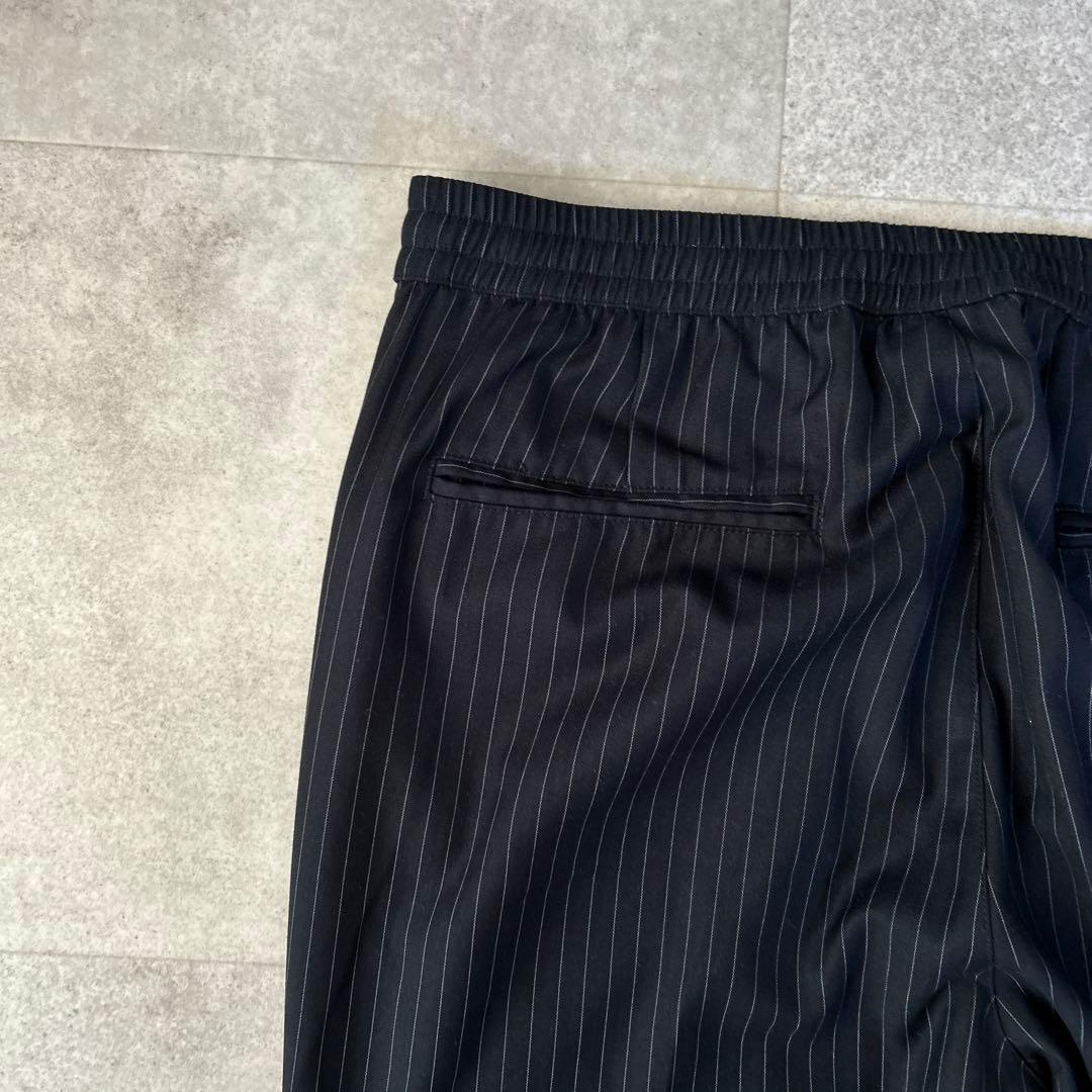 STUSSY ストライプパンツ イージースラックス Mサイズ ネイビー