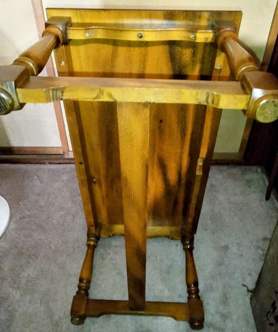 【カリモク】テレフォンベンチ電話台ローテーブルヴィンテージ