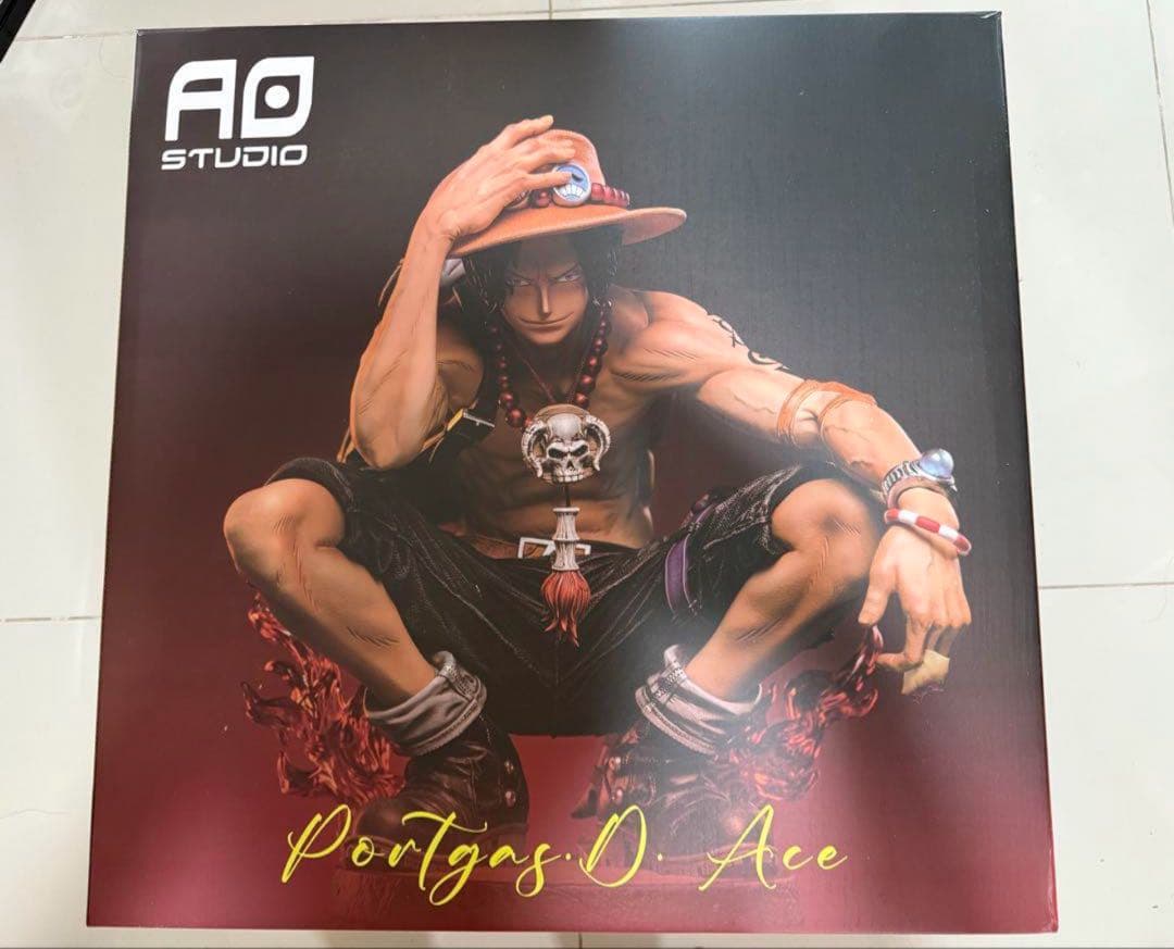 【髪斬りや〜】ワンピース エース ガレージキットフィギュア超特大56cm