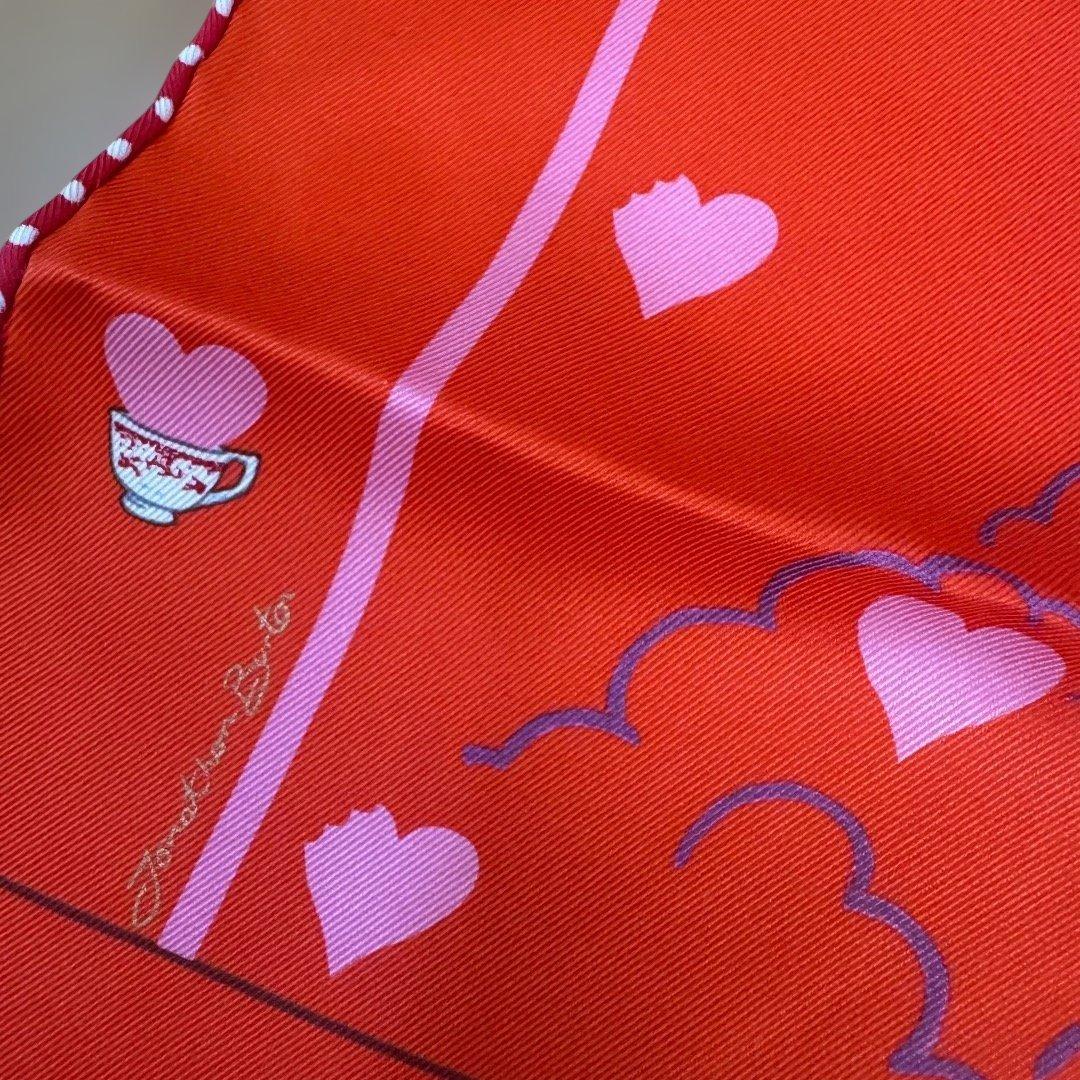 HERMES エルメス 刺繍メダイヨン エルメス・ティータイム