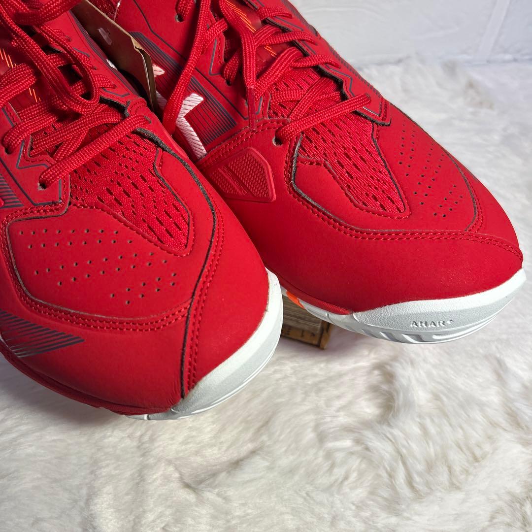 アシックスasics プレステージライト4 ワイド オムニ クレー 赤 テニス