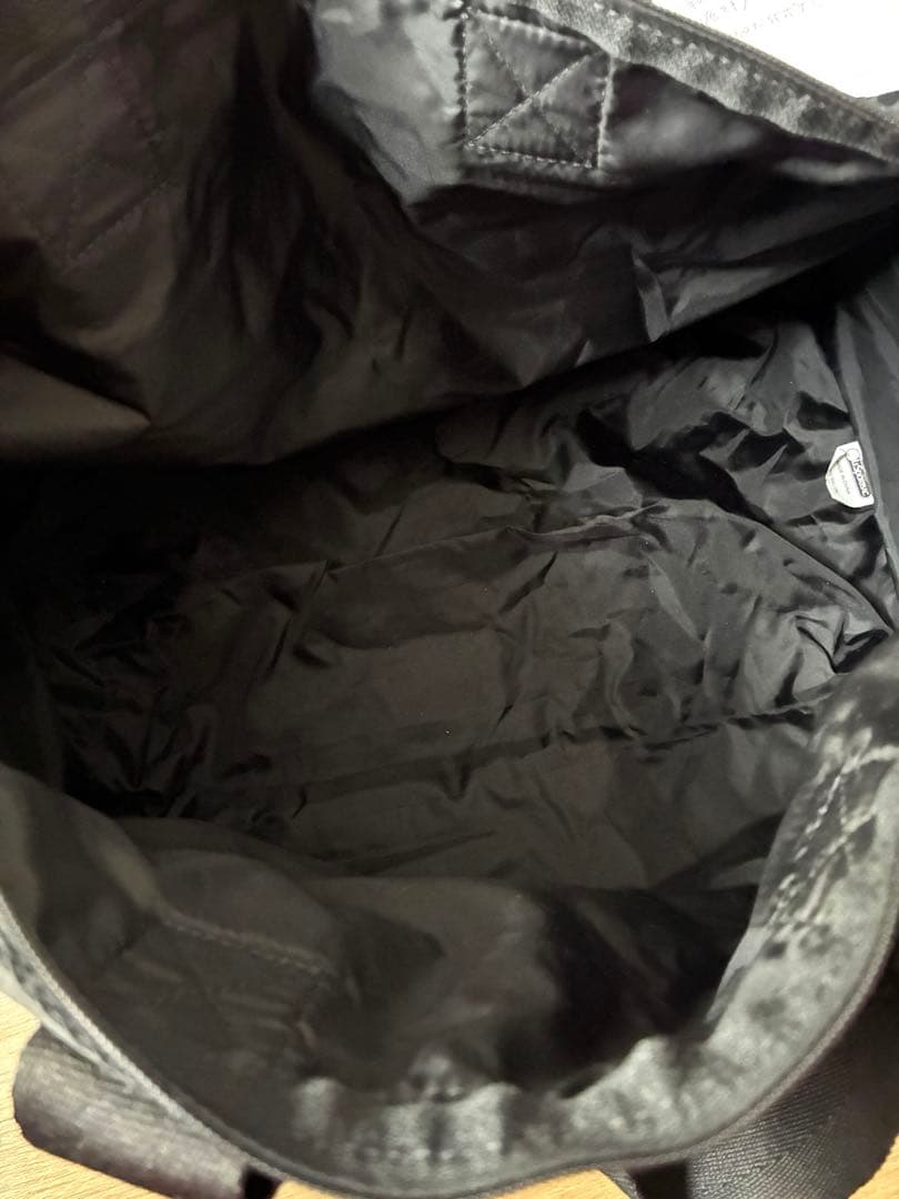 美品/希少【レスポートサック】ベロア 切り絵 花柄 総柄 ボストンバッグ 黒