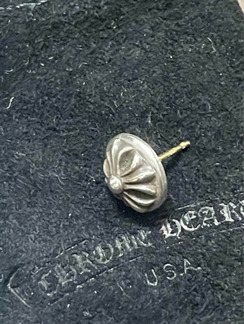 インボイス原本付属❗️クロムハーツ クロスボールスタッド シルバーピアス