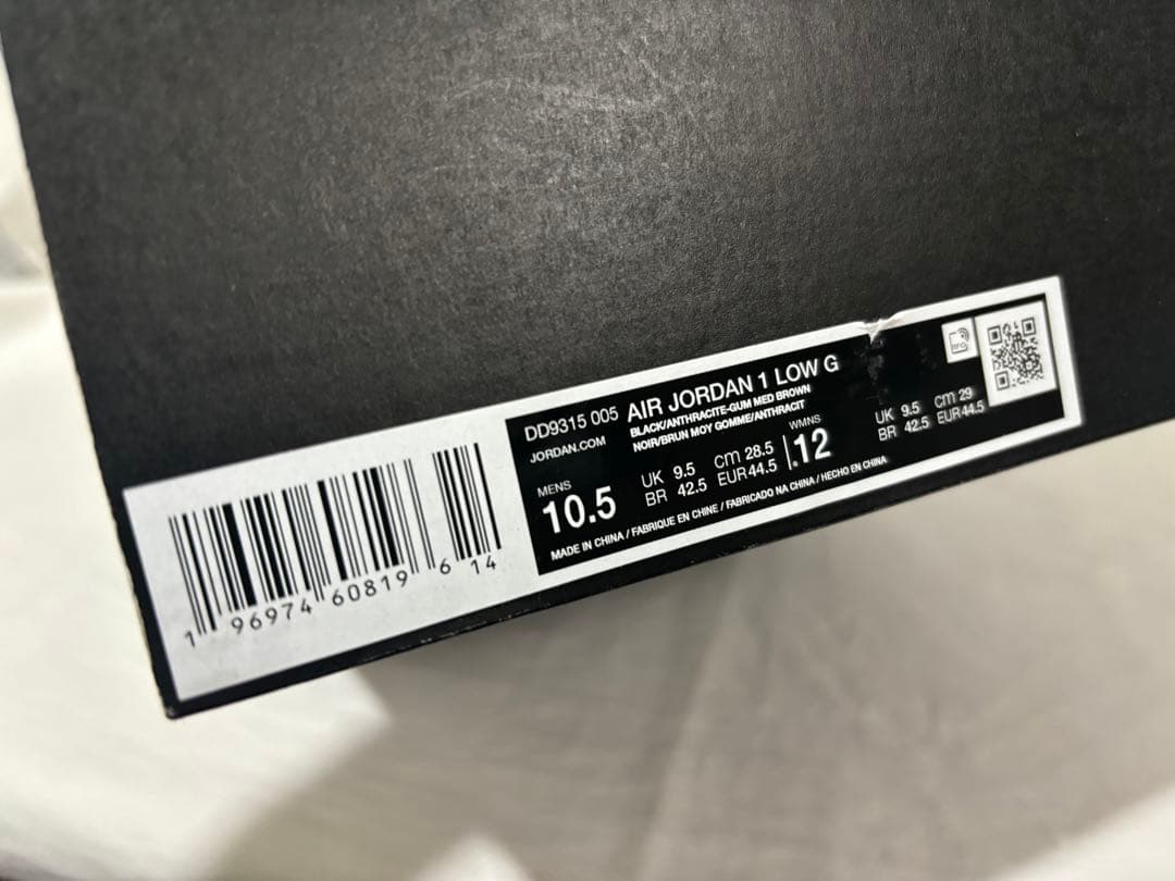 シューズ(男性用) nike air jordan 1 low golf black 28.5