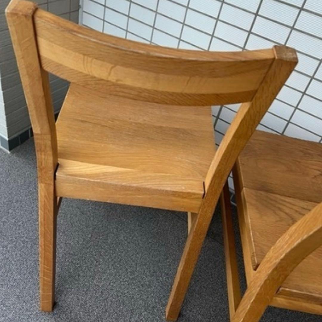 無印良品　廃盤　オーク無垢材 ダイニングチェア 1脚