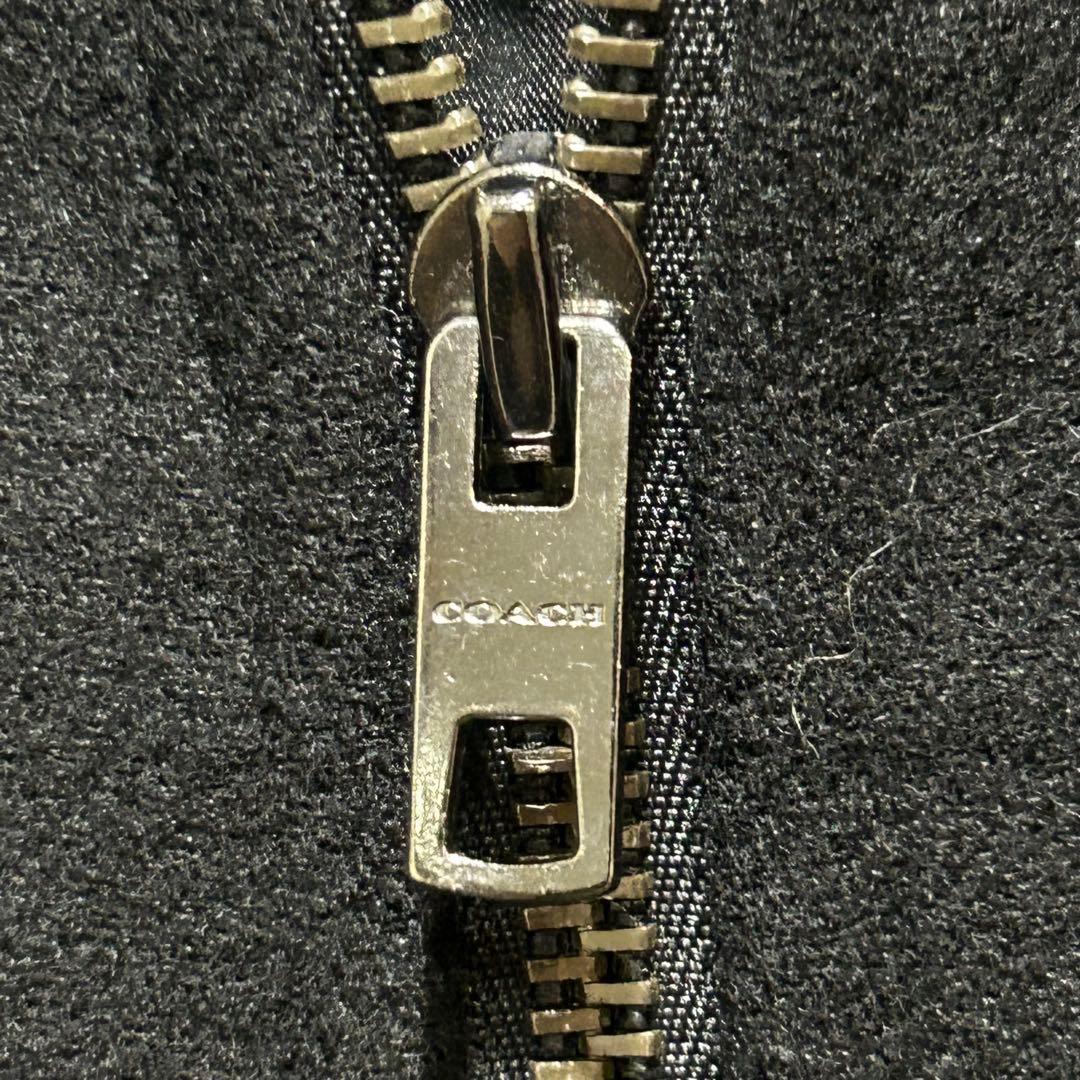 COACH コーチ　スタジャン　M レザー ウール　切り替え