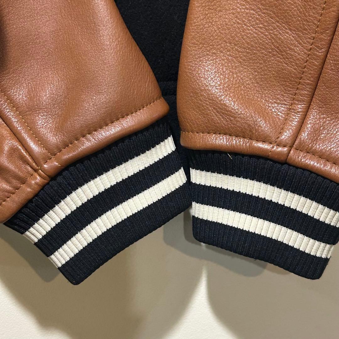 COACH コーチ　スタジャン　M レザー ウール　切り替え