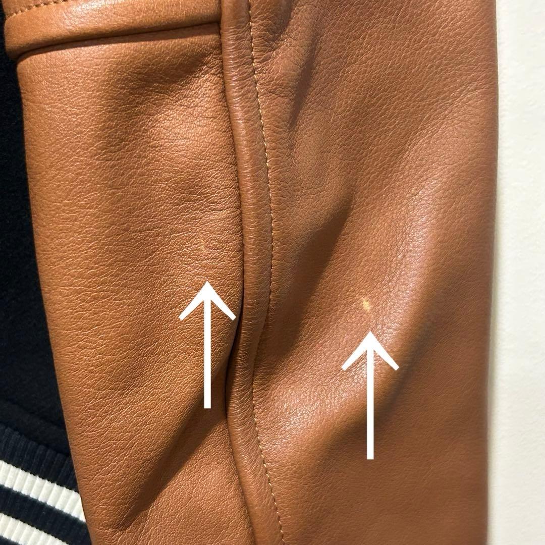 COACH コーチ　スタジャン　M レザー ウール　切り替え