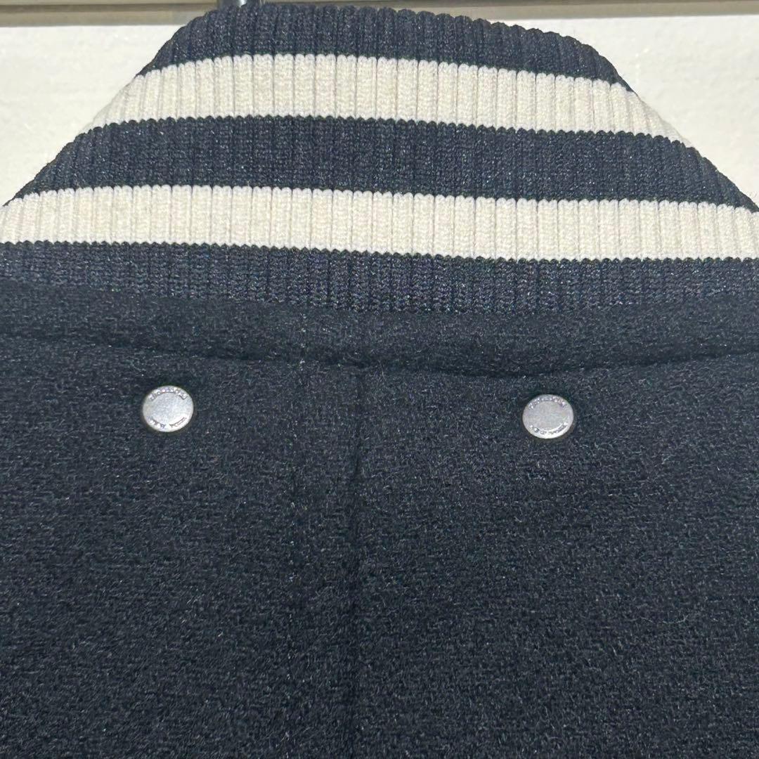 COACH コーチ　スタジャン　M レザー ウール　切り替え