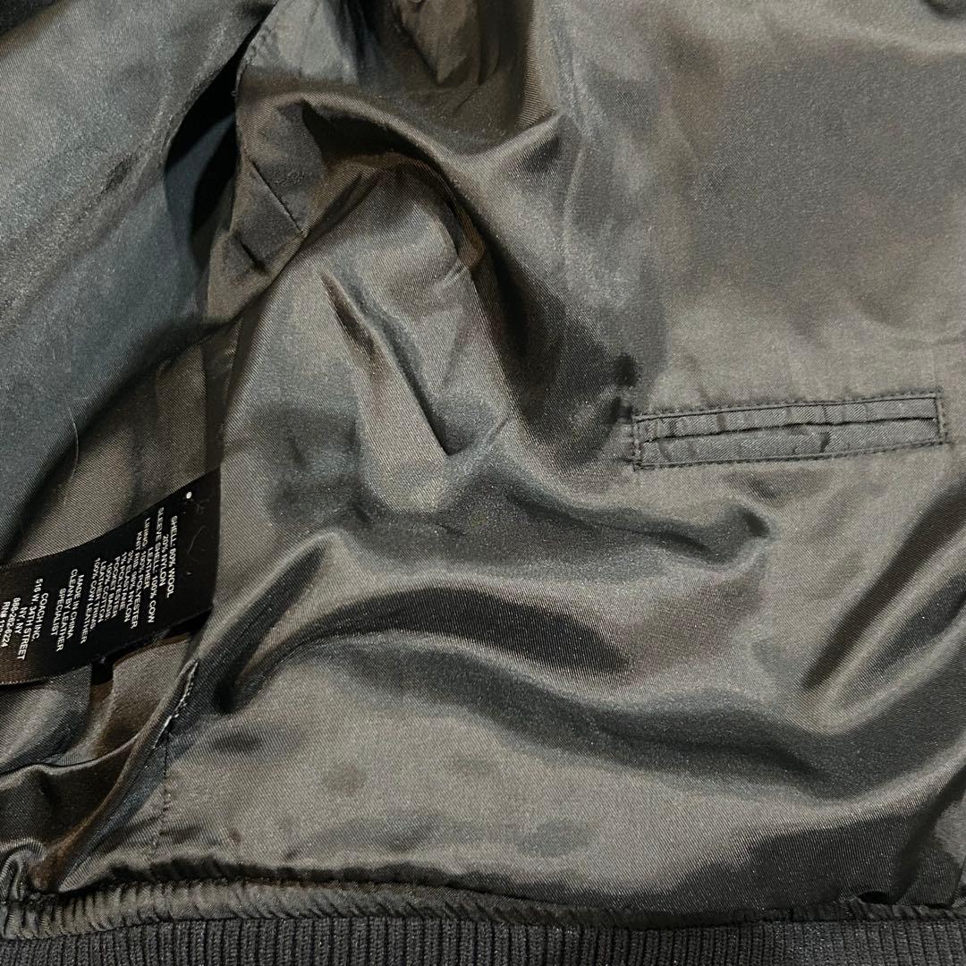 COACH コーチ　スタジャン　M レザー ウール　切り替え