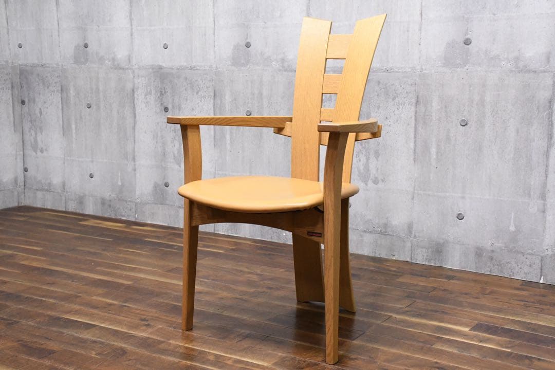 ELC42 シラカワ 素技シリーズ アームチェア ダイニングチェア S-811