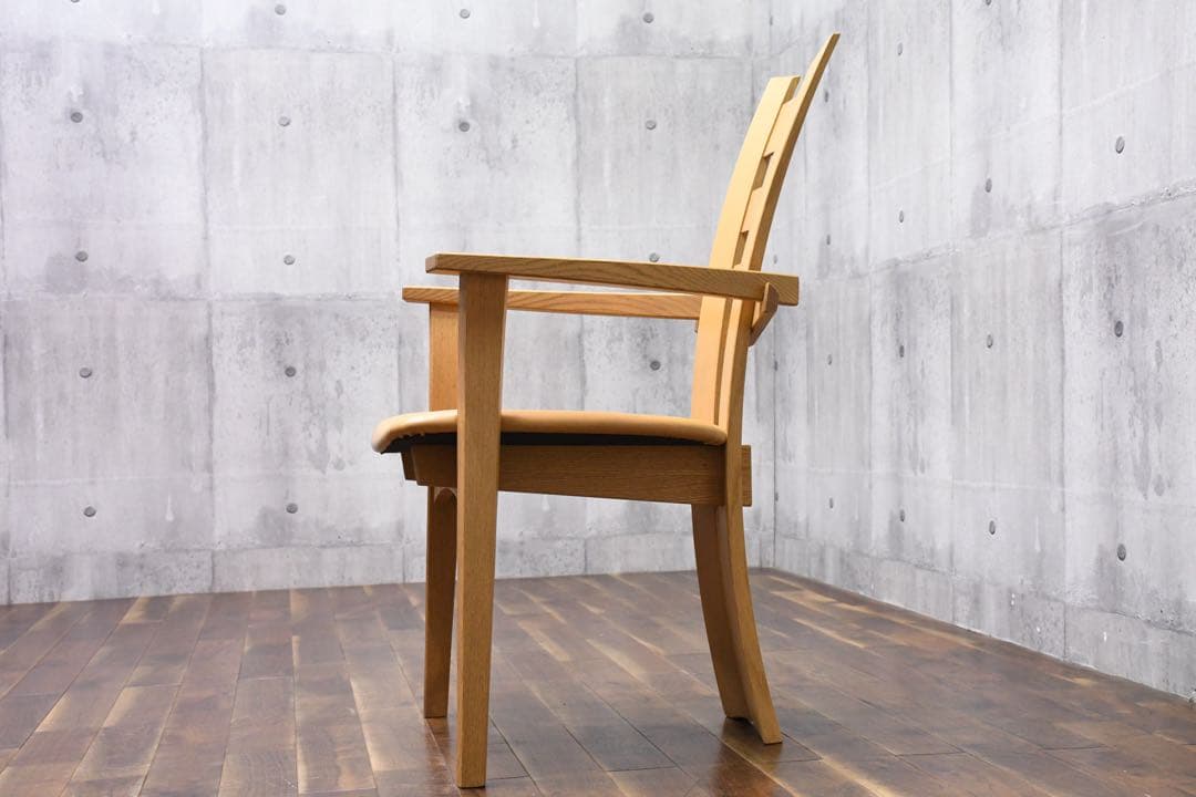 ELC42 シラカワ 素技シリーズ アームチェア ダイニングチェア S-811